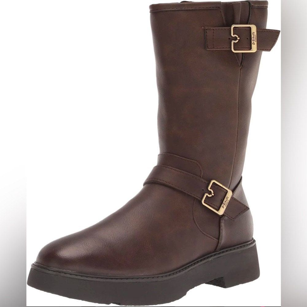 NWT Dr. Scholl's Vip Women's Boots Chestnut Brown riding boot 7 $140